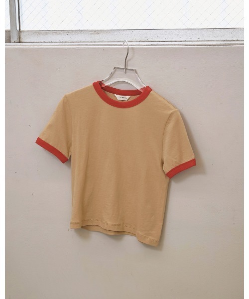 TODAYFUL(トゥデイフル)の「Compact Ringer Tee(Tシャツ/カットソー・レディース・ネイビー/ベージュ/キナリ/ブルー系その他・FREE)」の17枚目の写真