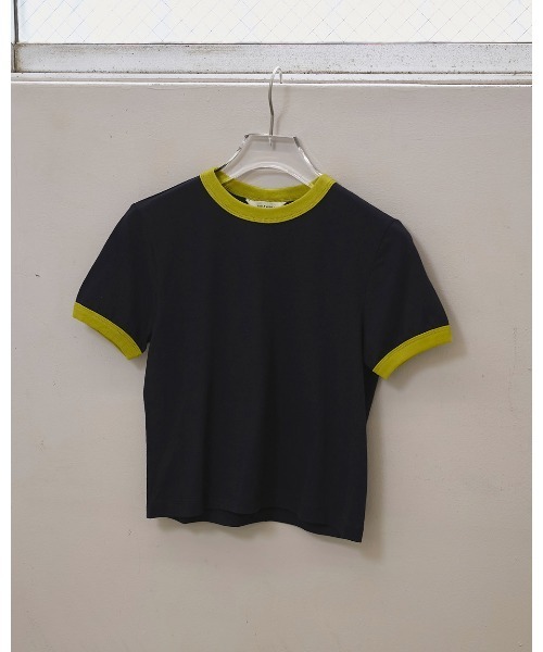 TODAYFUL(トゥデイフル)の「Compact Ringer Tee(Tシャツ/カットソー・レディース・ネイビー/ベージュ/キナリ/ブルー系その他・FREE)」の18枚目の写真