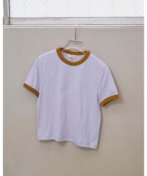 TODAYFUL(トゥデイフル)の「Compact Ringer Tee(Tシャツ/カットソー・レディース・ネイビー/ベージュ/キナリ/ブルー系その他・FREE)」の19枚目の写真