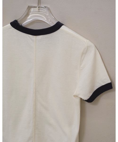 TODAYFUL(トゥデイフル)の「Compact Ringer Tee(Tシャツ/カットソー・レディース・ネイビー/ベージュ/キナリ/ブルー系その他・FREE)」の21枚目の写真