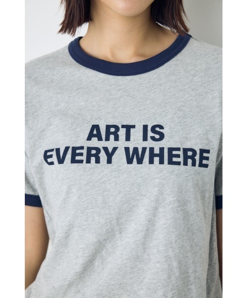 AZUL by moussy(アズールバイマウジー)の「リンガーロゴプリントT(Tシャツ/カットソー・レディース・アイボリー/グリーン/杢グレー・FREE)」の15枚目の写真