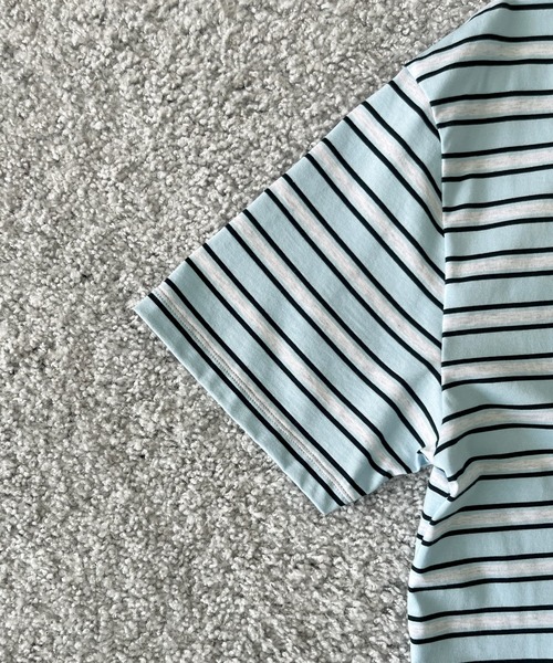 KAIKO(カイコー)の「KAIKO V neck border t-shirts(Tシャツ/カットソー・メンズ・レッド/サックスブルー・1/2)」の13枚目の写真