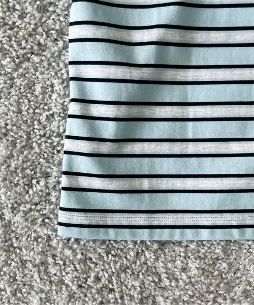 KAIKO(カイコー)の「KAIKO V neck border t-shirts(Tシャツ/カットソー・メンズ・レッド/サックスブルー・1/2)」の14枚目の写真
