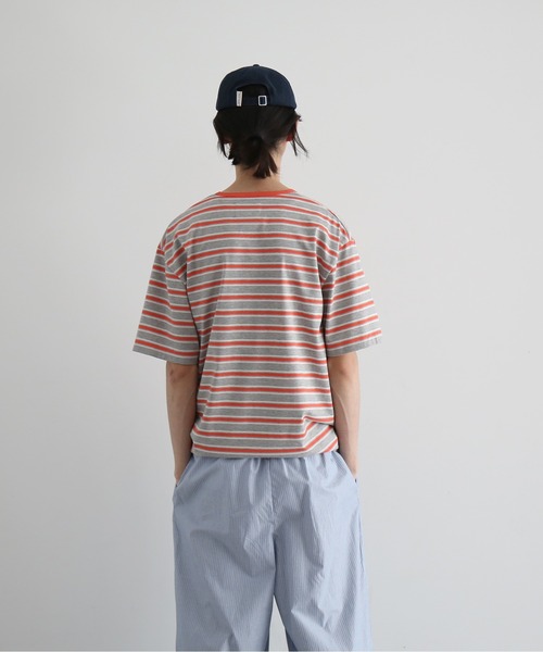 KAIKO(カイコー)の「KAIKO V neck border t-shirts(Tシャツ/カットソー・メンズ・レッド/サックスブルー・1/2)」の16枚目の写真
