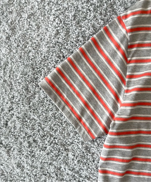 KAIKO(カイコー)の「KAIKO V neck border t-shirts(Tシャツ/カットソー・メンズ・レッド/サックスブルー・1/2)」の19枚目の写真