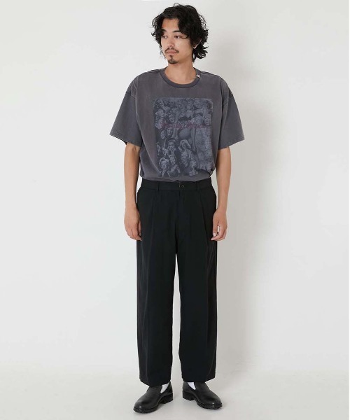 HOLLYWOOD RANCH MARKET(ハリウッドランチマーケット)の「リネンチノ イージートラウザーズ(スラックス・メンズ・ベージュ/ブラック・S/M/L/XL)」の4枚目の写真