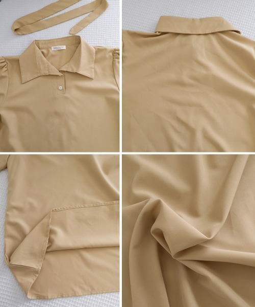 Miniministore(ミニミニストア)の「ネクタイ付きシャツブラウスレディース長袖(シャツ/ブラウス・レディース・ベージュ/ブラック/ホワイト・L/M)」の17枚目の写真