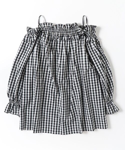 DOUBLE STANDARD CLOTHING(ダブルスタンダードクロージング)の「ギンガムチェックオフショルダーブラウス(WEB限定)(シャツ/ブラウス・レディース・チェック・FREE)」の10枚目の写真