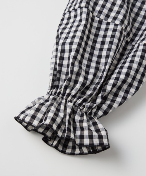 DOUBLE STANDARD CLOTHING(ダブルスタンダードクロージング)の「ギンガムチェックオフショルダーブラウス(WEB限定)(シャツ/ブラウス・レディース・チェック・FREE)」の7枚目の写真