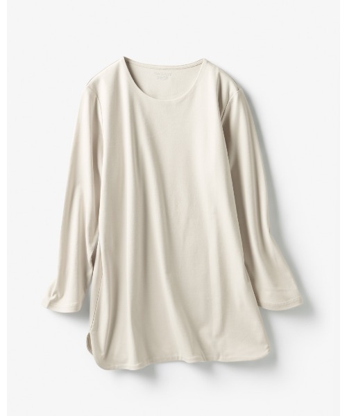 DoCLASSE( ドゥクラッセ)の「クルーシャツテール/長袖・DoT(Tシャツ/カットソー・レディース・ライトグレー/ブラック/ダークネイビー・S/M)」の8枚目の写真