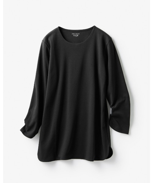DoCLASSE( ドゥクラッセ)の「クルーシャツテール/長袖・DoT(Tシャツ/カットソー・レディース・ライトグレー/ブラック/ダークネイビー・S/M)」の12枚目の写真