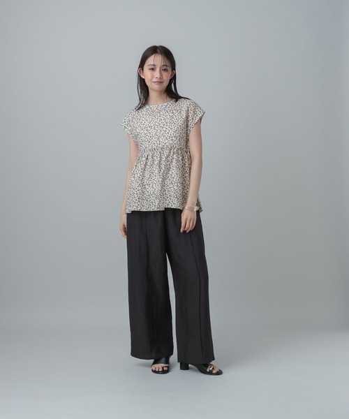 GLOBAL WORK(グローバルワーク)の「MATINEE LINE/ラミー2WAYフロントブラウス/678452(シャツ/ブラウス・レディース・レオパード/ベージュ/ブラック・LARGE/MEDIUM)」の15枚目の写真