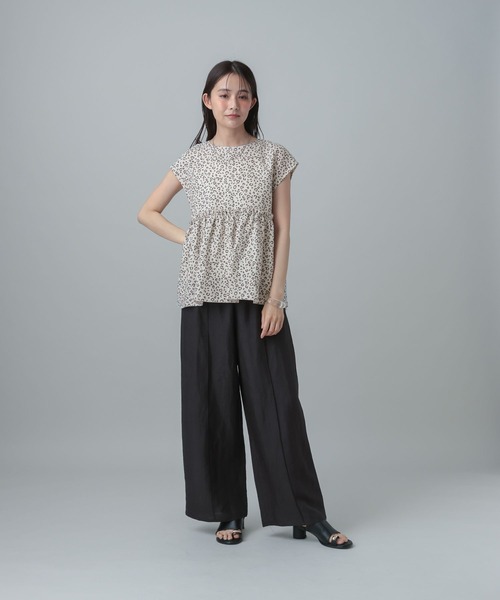 GLOBAL WORK(グローバルワーク)の「MATINEE LINE/ラミー2WAYフロントブラウス/678452(シャツ/ブラウス・レディース・レオパード/ベージュ/ブラック・LARGE/MEDIUM)」の18枚目の写真