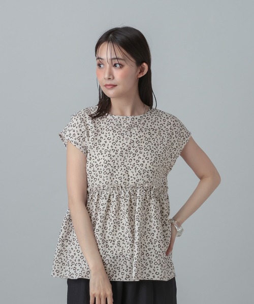 GLOBAL WORK(グローバルワーク)の「MATINEE LINE/ラミー2WAYフロントブラウス/678452(シャツ/ブラウス・レディース・レオパード/ベージュ/ブラック・LARGE/MEDIUM)」の19枚目の写真