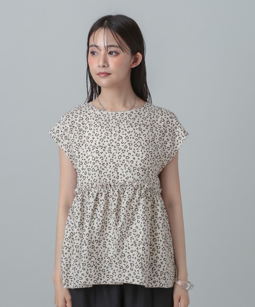 GLOBAL WORK(グローバルワーク)の「MATINEE LINE/ラミー2WAYフロントブラウス/678452(シャツ/ブラウス・レディース・レオパード/ベージュ/ブラック・LARGE/MEDIUM)」の22枚目の写真
