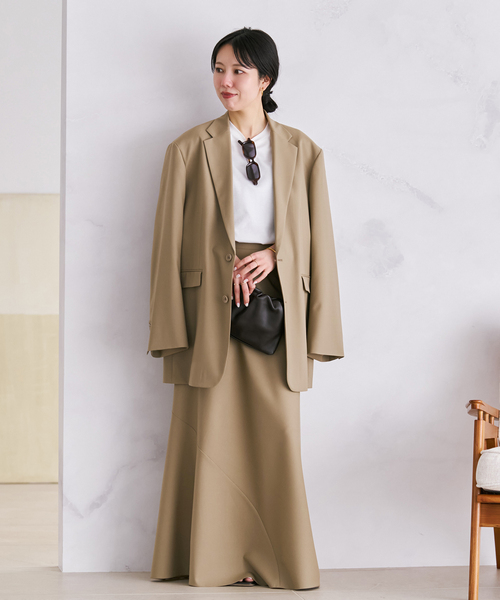 plage(プラージュ)の「Elegant Bias スカート(スカート・レディース・チャコールグレー/ブラウン/ベージュ・38/36/34)」の6枚目の写真
