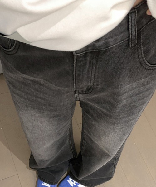 c.u.l(シーユーエル)の「ヴィンテージライク ブラックデニムパンツ culw942(デニムパンツ・レディース・ブラック・S/M)」の8枚目の写真
