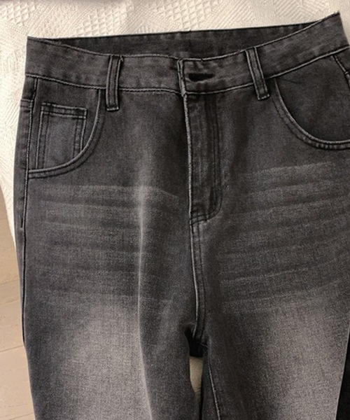 c.u.l(シーユーエル)の「ヴィンテージライク ブラックデニムパンツ culw942(デニムパンツ・レディース・ブラック・S/M)」の10枚目の写真