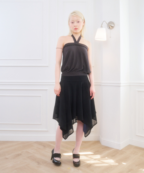BELLIALEU（ベルリアル）の「IRIS LOW RISE MIDI SKIRT BLACK（スカート・レディース・その他・FREE）」の3枚目の写真