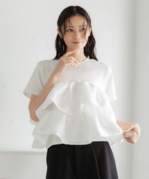 シャイニーフリルトップス