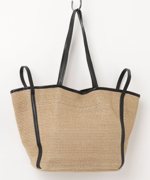 Plumel(プルメル)の「Piping Basket Tote Bag / パイピングバスケットトートバッグ(トートバッグ・レディース・ブラウン/ブラック・FREE)」の7枚目の写真
