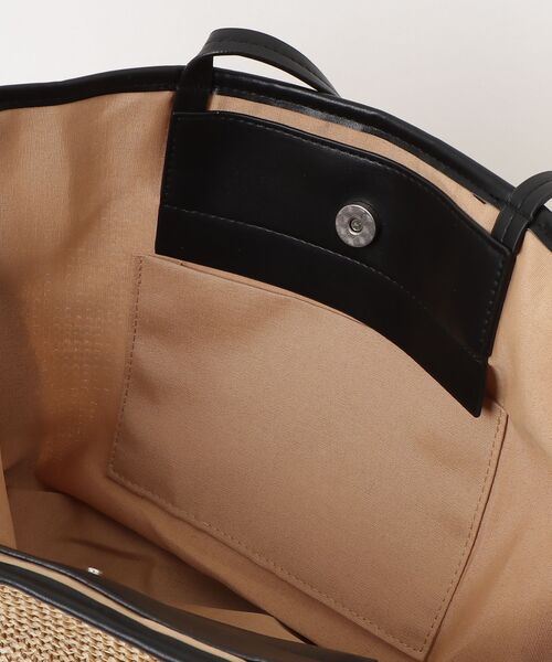Plumel(プルメル)の「Piping Basket Tote Bag / パイピングバスケットトートバッグ(トートバッグ・レディース・ブラウン/ブラック・FREE)」の9枚目の写真