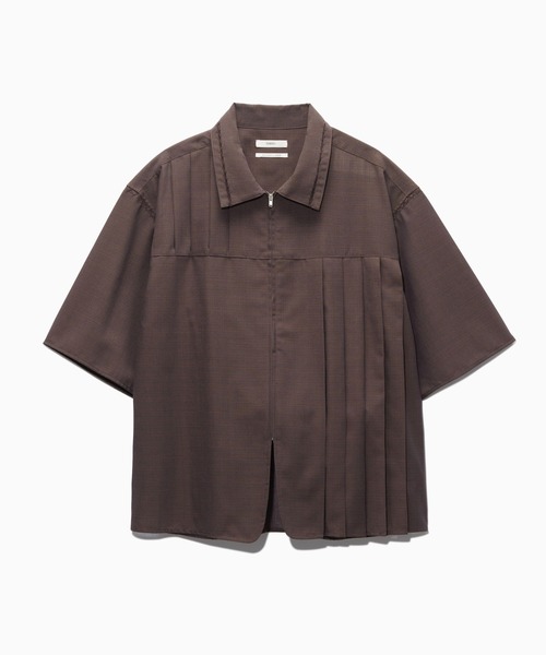 HARE(ハレ)の「【NARRIL】JIMBE-style Zip Shirts(Tシャツ/カットソー・メンズ・ブラック/ブラウン・FREE)」の1枚目の写真