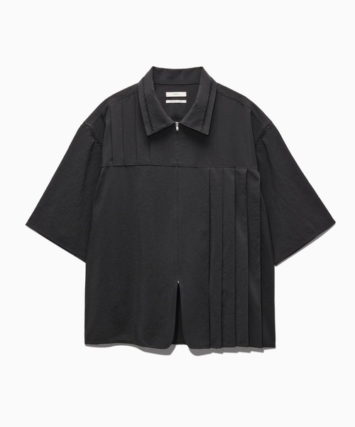 HARE(ハレ)の「【NARRIL】JIMBE-style Zip Shirts(Tシャツ/カットソー・メンズ・ブラック/ブラウン・FREE)」の2枚目の写真