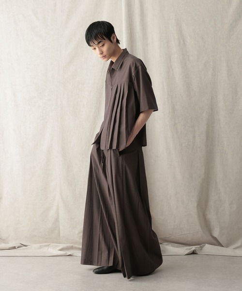 HARE(ハレ)の「【NARRIL】JIMBE-style Zip Shirts(Tシャツ/カットソー・メンズ・ブラック/ブラウン・FREE)」の13枚目の写真