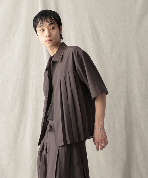 HARE(ハレ)の「【NARRIL】JIMBE-style Zip Shirts(Tシャツ/カットソー・メンズ・ブラック/ブラウン・FREE)」の16枚目の写真