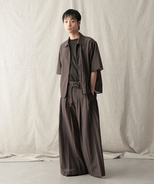 HARE(ハレ)の「【NARRIL】JIMBE-style Zip Shirts(Tシャツ/カットソー・メンズ・ブラック/ブラウン・FREE)」の18枚目の写真