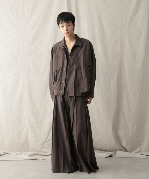 HARE(ハレ)の「【NARRIL】JIMBE-style Zip Shirts(Tシャツ/カットソー・メンズ・ブラック/ブラウン・FREE)」の19枚目の写真