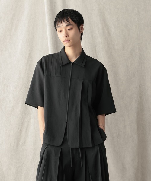 HARE(ハレ)の「【NARRIL】JIMBE-style Zip Shirts(Tシャツ/カットソー・メンズ・ブラック/ブラウン・FREE)」の20枚目の写真