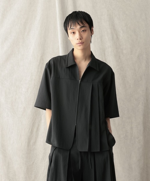 HARE(ハレ)の「【NARRIL】JIMBE-style Zip Shirts(Tシャツ/カットソー・メンズ・ブラック/ブラウン・FREE)」の21枚目の写真