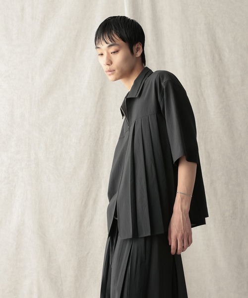 HARE(ハレ)の「【NARRIL】JIMBE-style Zip Shirts(Tシャツ/カットソー・メンズ・ブラック/ブラウン・FREE)」の22枚目の写真
