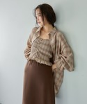 mysty woman(ミスティウーマン)の2Pチェック柄シャツ長袖　1055370