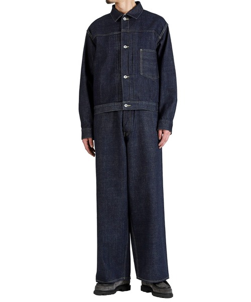 marka（マーカ）の「marka / マーカ：BAGGY JEANS -ORGANIC COTTON 13.5oz SELVEDGE DENIM-：M26A10PT01C[COR]（デニムパンツ・メンズ・ワンウォッシュ・2(M)）」の2枚目の写真
