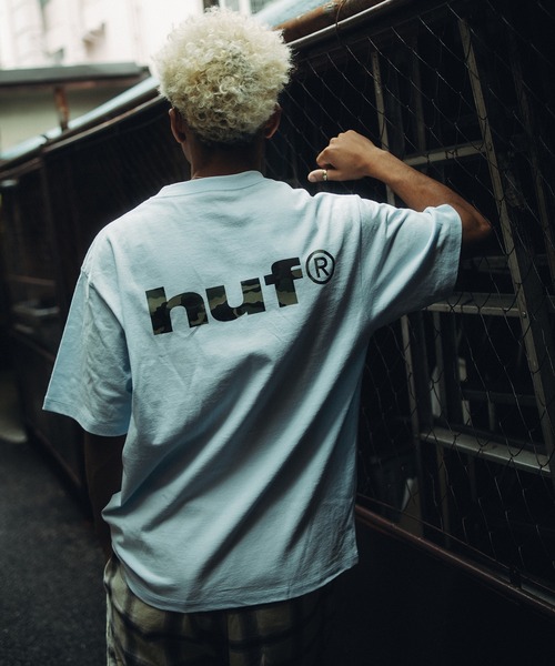HUF(ハフ)の「huf eightynine CAMO TEE(Tシャツ/カットソー・メンズ・ホワイト/ピンク/ライトブルー/ブラック・L/M/S/XL)」の3枚目の写真