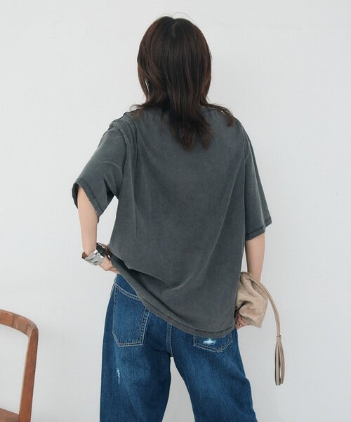 RIVE DROITE(リヴドロワ)の「【A・MONN】ON SWITCH tee(Tシャツ/カットソー・レディース・チャコールグレー・FREE)」の8枚目の写真