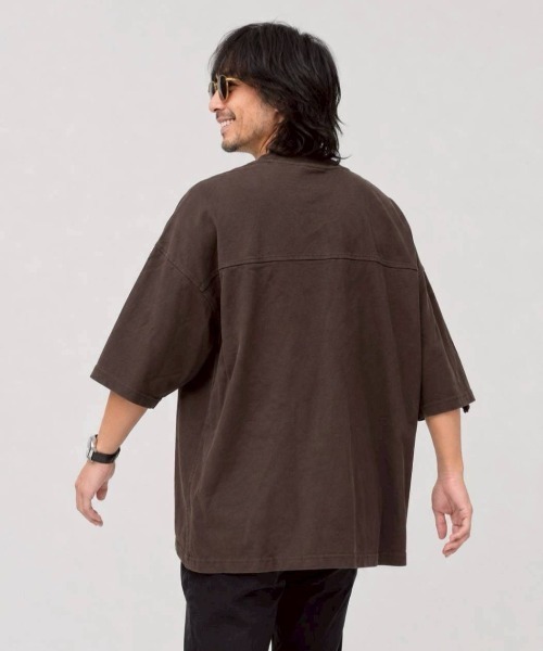 KAMINARI_TOKIO(カミナリトキオ)の「ヴィンテージ切替リメイク風Tシャツ(Tシャツ/カットソー・レディース・ブラック/ブラウン・FREE)」の11枚目の写真