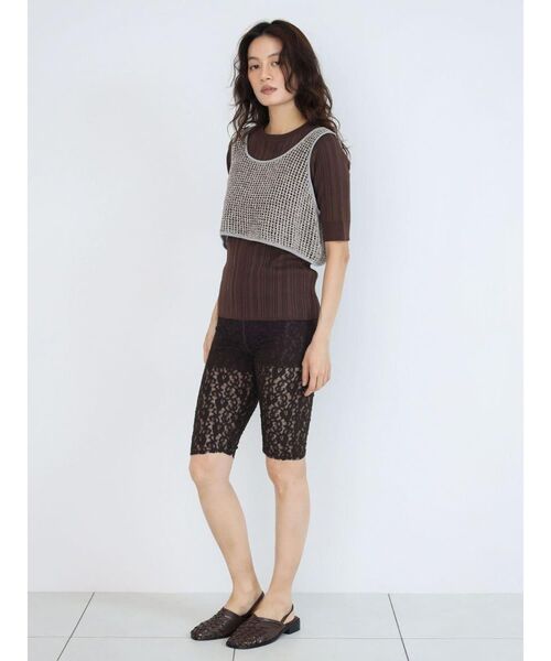 FIKA.（フィーカ）の「Lace biker pants（その他パンツ・レディース・ブラウン/ブラック・FREE）」の9枚目の写真