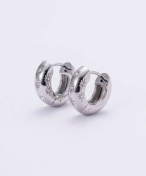 4quince(フォークインス)の「【金属アレルギー対応】スパークビジューフープピアス(ピアス(両耳用)・レディース・ゴールド/シルバー・FREE)」の14枚目の写真