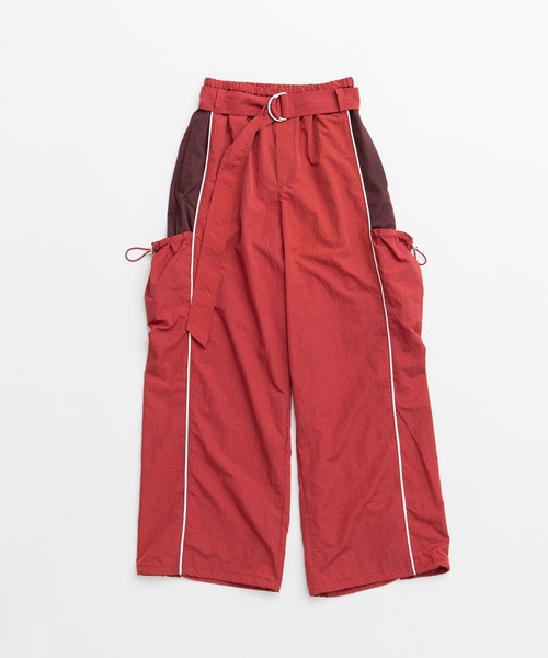 PRANK PROJECT（プランクプロジェクト）の「【2026Autumn Pre-Order】ベルテッドトラックパンツ / Belted Track Pants（その他パンツ・レディース・レッド/ブラック/ベージュ・38/36）」の12枚目の写真