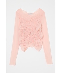 MOUSSY（マウジー）の「【26年AW新作】SHIRRING SHEER L/S Tシャツ（Tシャツ/カットソー）」