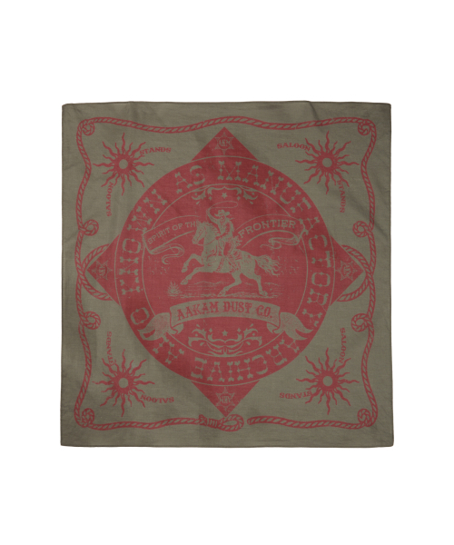 AAKAM(アーカム)の「Western Signature Bandana (Olive)(バンダナ/スカーフ・レディース・その他・FREE)」の1枚目の写真