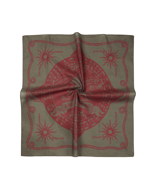 AAKAM(アーカム)の「Western Signature Bandana (Olive)(バンダナ/スカーフ・レディース・その他・FREE)」の2枚目の写真
