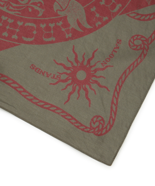 AAKAM(アーカム)の「Western Signature Bandana (Olive)(バンダナ/スカーフ・レディース・その他・FREE)」の4枚目の写真