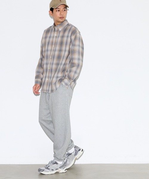 coca(coca)(コカ)の「サイドZIP付きスウェットワイドジョガーパンツ(スウェットパンツ・メンズ・グレー/ブラック・XL/L/M)」の6枚目の写真