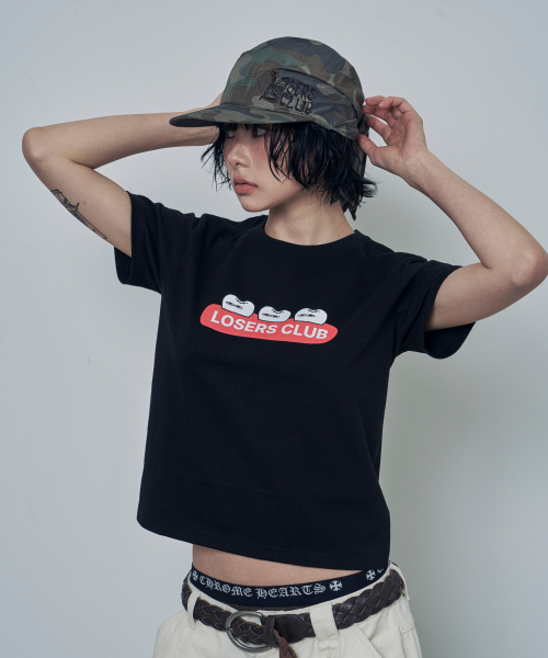 LOSERS CLUB(ルーザーズクラブ)の「GUMS ロゴグラフィック半袖Tシャツ ブラック(Tシャツ/カットソー・レディース・その他・0/1(M)/2(L))」の3枚目の写真