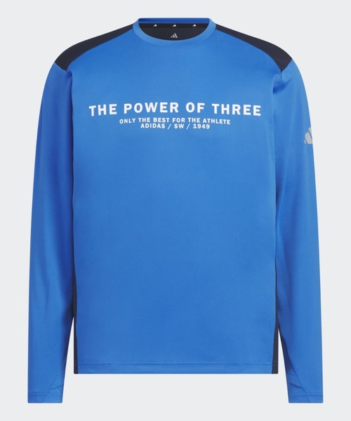 adidas(アディダス)の「アディダスアダプテーション レギュラーフィット 長袖Tシャツ / ロンT / アディダス adidas(Tシャツ/カットソー・メンズ・ブルー・3XL/LARGE/MEDIUM/SMALL/X-LARGE/X-SMALL/XX-LARGE)」の4枚目の写真